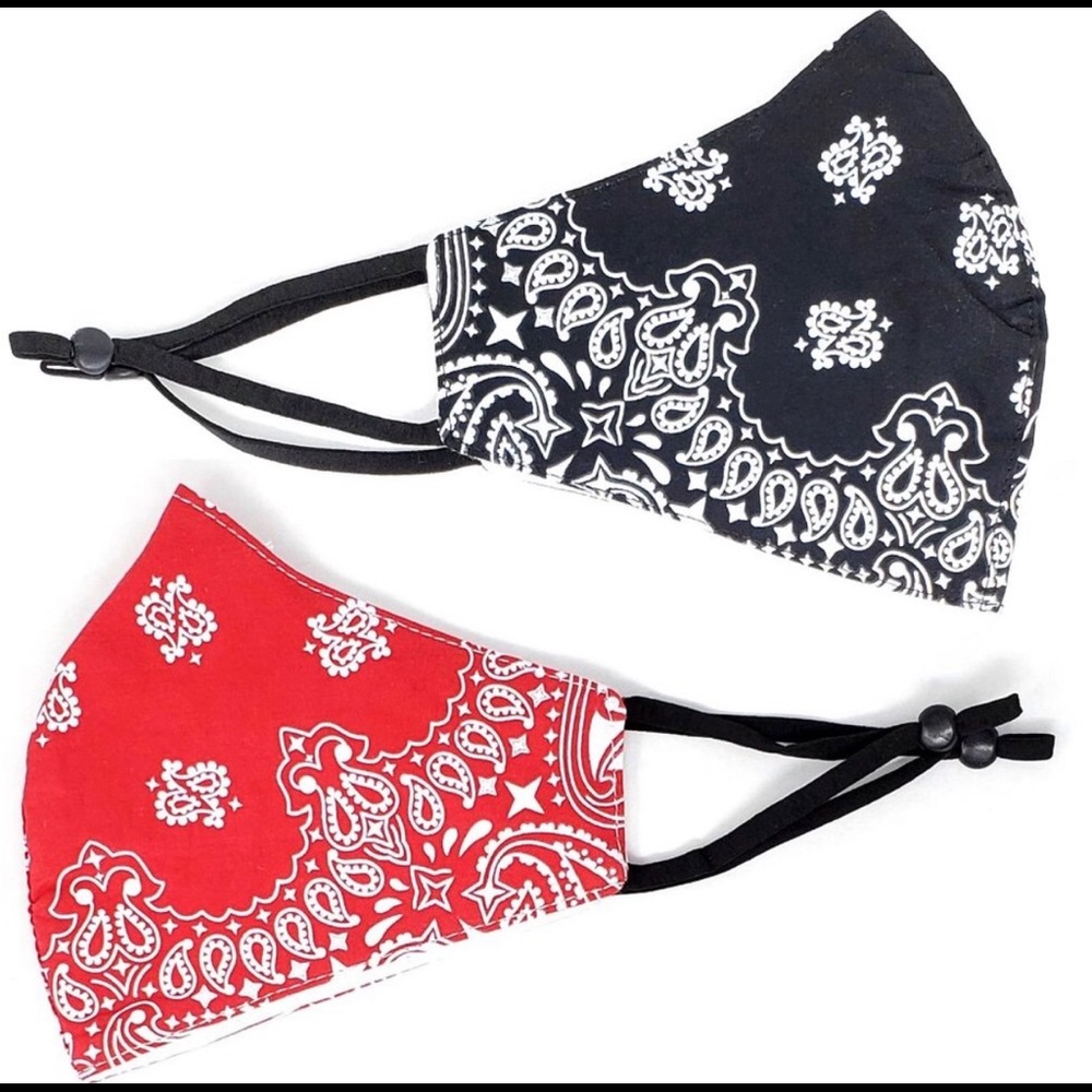 Bandana layered face masks